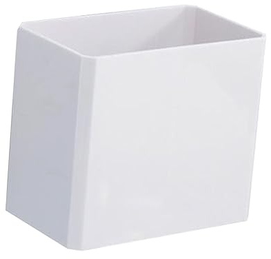 ULTECHNOVO Soporte de Pared para Cepillos de Dientes y Peine, Estante Organizador de Plástico Blanco, Adhesivo, sin Perforar, Adecuado para Baño