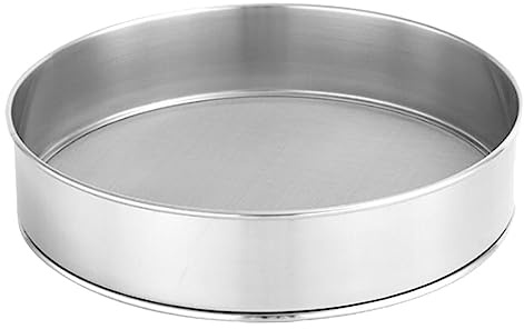 iplusmile De Harina De Malla Fina De Acero Inoxidable Manual para Harina Filtro Redondo para Repostería y Azúcar De Colador para Hornear Pasteles Cedazo De De Acero