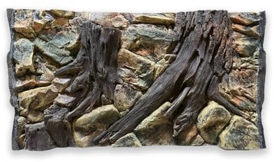 ZooPaul Aquarium Rückwand 3D Wurzel 100x60 cm