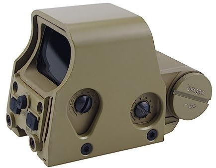 ACEXIER Tattico Rosso Verde Punto olografico cannocchiale Caccia Fucile collimatore Ottica Reflex per l'arma Fit 20 Millimetri Rail Mount (Tan)