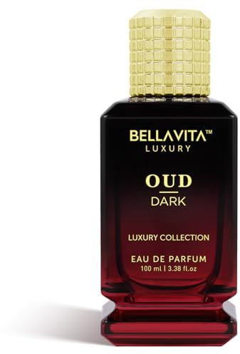 Bellavita Luxury Dark Oud Eau de Parfum | Smokey, Oud, Woody Scent Profile with Grapefruit Top Notes | 100 ml | Perfume for Men | Perfect Christmas and New Year Gift