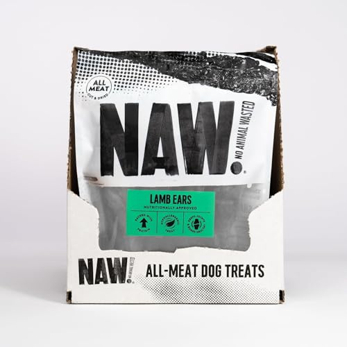 NAW | Lamb Ears | 30 Pack | Premium Dog Treats | Helps Support Healthy Dental Hygiene | 100% Lamb | A Leaner Source Of Protein
