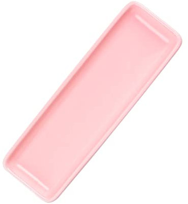 Mikinona Plato largo para sushi de color rosa, plato de aperitivo, vajilla para sushi y aperitivos, elegante para casa y restaurantes, versátil