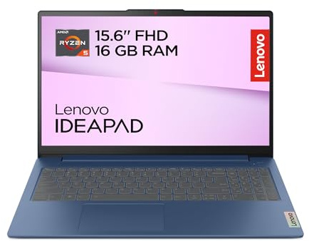 Lenovo IdeaPad Slim 3 Notebook 15,6” FHD (1920x1080), AMD Ryzen 5 7520U, 16GB RAM, 512GB SSD, Grafica Integrata, WiFi 6, Windows 11 Home - Stone Blue