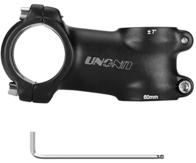 CYSKY Bike Stem 31.8mm 25.4mm MTB Stem 60/70/80/90/100/110/120/130mm 7 Degree Mountain Bike Stem Short Handlebar Stem Riser for MTB Road Bike Gravel City Bike Ebike (25.4mm Handlebar Clamp, 60mm)