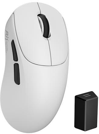 RK ROYAL KLUDGE MG5 8K Wireless Gaming Mouse, 42K DPI PAW3950 Sensor, 56g Lightweight Ergonomic Mouse, Dual 8000Hz Polling Rate, Tri-Mode 2.4G/BT/USB-C, Programmable Web Drive for PC Win/Mac