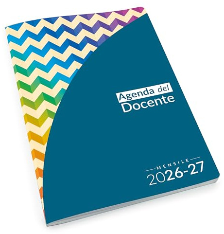 Agenda del Docente 2026/2027 MENSILE Compatta e Funzionale, Ideale per una Pianificazione Efficiente delle Lezioni e la Gestione delle Classi fino a 10 Registri, Indispensabile per gli Insegnanti