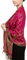 Achillea Pashmina-Schal mit Fransen, weich, seidig, wendbar, Paisleymuster, Fuchsia