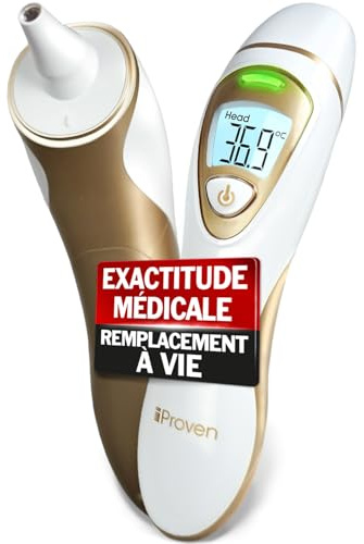 iProvèn Pro Series | Ear Thermometer with Non-Touch Forehead Function | Superior Accuracy for Adults, Kids, Babies | Premium Digital Thermometer for Adults and All Ages