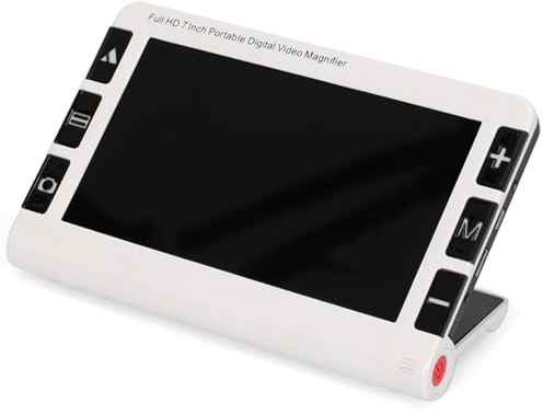 ExoticaBlend Écran de 7 Pouces Loupe Numérique Portable Aide à la Lecture Électronique Visuelle pour Déficients Visuels