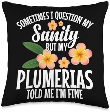 Plumeria Flower Seeds for Planting Garden Lover Plumerias Throw Pillow