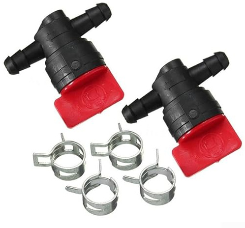 Juego de 2 válvulas de cierre de gas en línea 14 para equipos de alimentación al aire libre con línea de combustible de 1/4