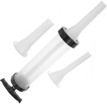 FIXOSHEE Embutidora Manual Para Salchichas De Alimenticio Herramienta Ergonómica Para Relleno Casero De Carne Fácil De Usar Con Superficie Lisa Afilados Para Carne De Cerdo y Pavo