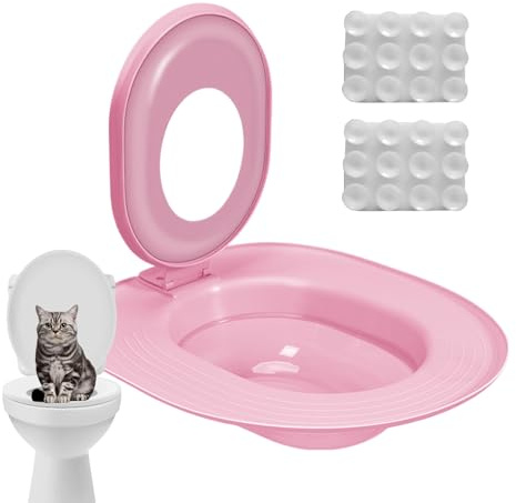 Kit D'entraîneur De Toilettes pour Chats - 39x36.5 Cm Artefact De Formation des Toilettes pour Chats Réutilisable | Bidet Style Squat Litter Box Alternative Facile À Utiliser | Kit D'entraîneur C