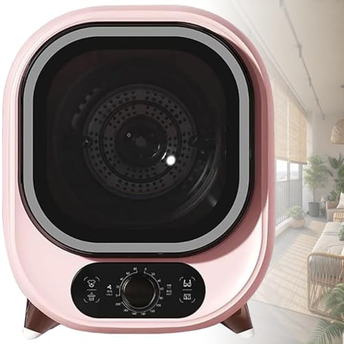 GwlThixion Secadora condensadora portátil, Secadora compacta de 5 kg con Secado por Centrifugado de 0,8 kg, Fabricada En Acero Inoxidable, para Apartamentos Y Dormitorios Pink