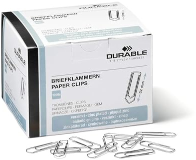 Durable Briefklammern (32mm | 10.000 Stück)