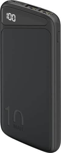 goobay 53935 Powerbank Slimline 10.000 mAh/Externer Akku/Power Bank für Smartphone & Tablet