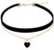 Yolev Schwarze Choker Halskette Samt Choker Dirndl Kette Klassische Geschichtete Schwarzes Choker Necklace Halsketten für Teenager Mädchen Trachtenschmuck Damen