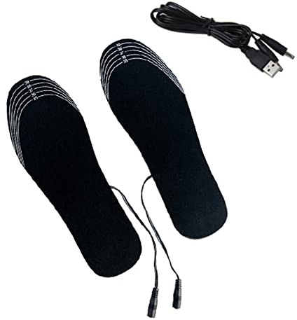 Arestory Heated Shoe Insoles Winter Foot Warmers Clearance,Heating Insole Electric USB Rechargeable Heated Thermal Sole Trimmed Winter Foot Warmer Insoles Washable Reusable Boot Heater