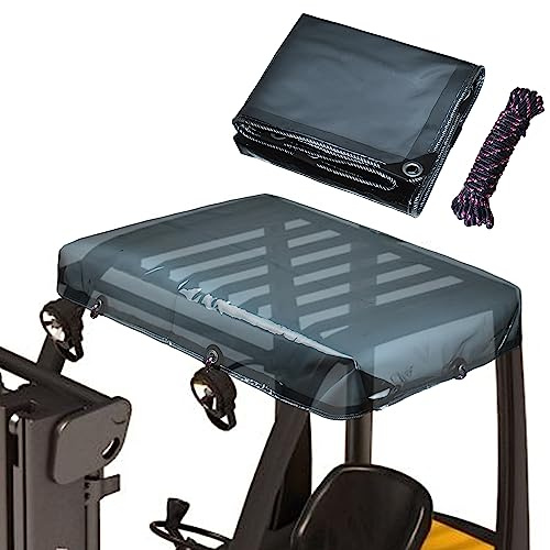 Amerbro Universellt tonat klart gaffeltruckskydd – UV-skydd regnskydd – slitstark vattentät vinyl – 127 x 102 cm