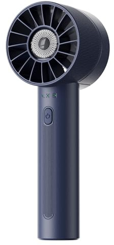Ultralent Ventilatore portatile, mini ventilatore portatile, USB, batteria ricaricabile, 4 livelli di velocità, silenzioso, piccolo ventilatore blu scuro