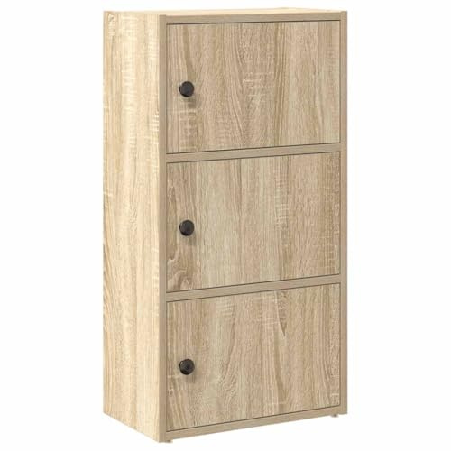 vidaXL Bibliothèque chêne Sonoma 40x24x77 cm Bois d'ingénierie, étagère à Livres, Support de Rangement, Support à Livres, Armoire de Rangement