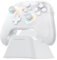 Machenike G3V2 Bluetooth Controller mit Ladestation, Hall Effekt Joysticks, RGB Gaming Controller Wireless für PC/Switch/iOS/Android, 2 Programmierbare Tasten, 1000mAh Akku, Weiß