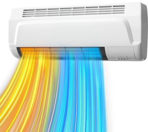 Gardtech Wandheizlüfter, 2000W Elektroheizung mit Timer, Heizkörper für Innenräume, Heizlüfter Energiesparend mit Fernbedienung,Keramik Wandheizung Elektrisch