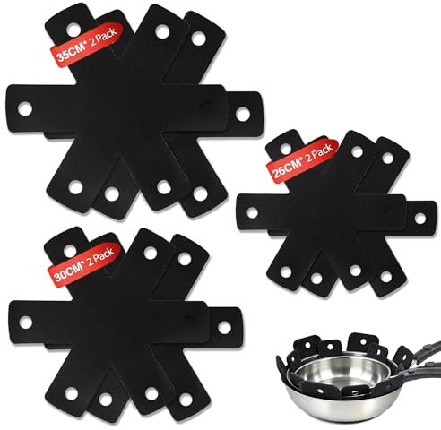 Ateweita Protectores de sartenes de Fieltro Grueso, separadores para sartenes y ollas apilables, protección antiarañazos Cocina, Accesorios Cocina Ahorro Espacio Idea Regalo