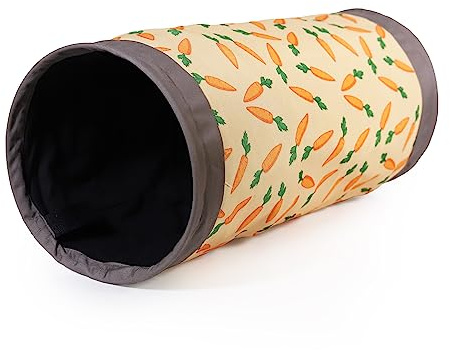 Rosewood Snuggles Carrot Fabric Tunnel for Small Animals