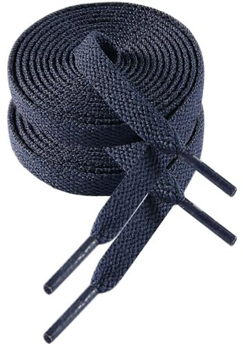 VSUDO 8mm Flat Shoe Laces for Trainers, Trainer Laces, Shoelace for Sneaker | Men Women Replacement Laces, Durable Polyester, Stay Tied, Casual Running Walking Hiking Workout Gym Athletic Sports Shoelace
