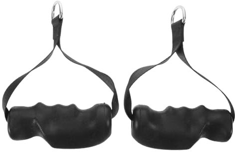 TPE Coated Gym Exercise Handles Resistance Band Grip Attachments for Cable Machines and Exercise Workouts Sturdy Plastic Ergonomic Design for Home Gym Equipment