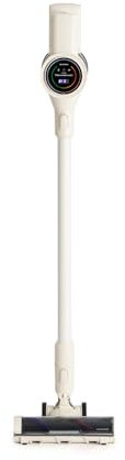 CREATE / Cyclone Force Pro/Aspiradora Vertical sin Cable Blanco Roto/Batería de Larga duración, 5 Accesorios, 25.9V, autonomía 70min, Pantalla Digital, Filtro HEPA, 350W