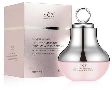 Ycz Electric Massage Eye Cream for Dark Circle, Firm and Smooth of Fine Lines, Tired Eye Refreshment with Gentle Vibration, for Anti-Wrinkle, Firming, Moisturizing