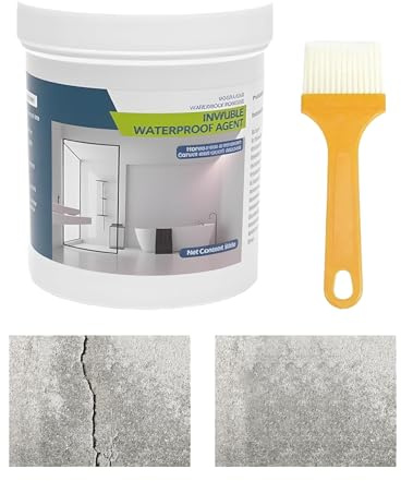 yybng Revestimiento Impermeable Transparente,Adhesivo Reparador de Paredes - Sellador Transparente Multiusos para Techo Terraza Sótano Baño Cocina Ventana Ducha