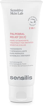 Sensilis - Palpebral Relief [ECZ] 2 en 1,Tratamiento y Desmaquillante de Párpados para Pieles Sensibles e Irritadas, Repara, Desmaquilla y Calma - 100 ml