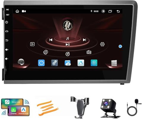 MLXABH para Vo-lvo S60 V70 XC70 2000-2004 Android 12 Octa Core 4GB RAM 64GB ROM 8 Reproductor Multimedia para Coche Radio Estéreo Sistema GPS Soporte Car Auto Play/TPMS/OBD/4G WiFi/Dab