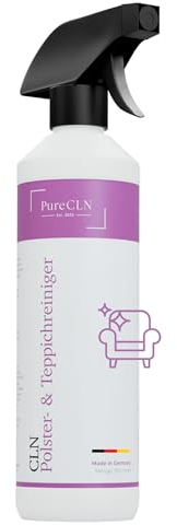 PureCLN Polsterreiniger Spray mit Farbauffrischer, 500ml – Couch-Reiniger gegen hartnäckige Flecken und schlechte Gerüche – Sofa-Reiniger faserschonend für Autositze, Teppiche & Polster
