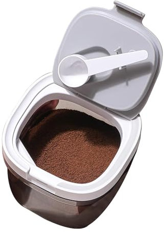Besmall Luftdicht Vorratsdosen mit Deckel UV-Schutz Bpa Frei, Feuchtigkeitsdicht Verschlossene Box zur Aufbewahrung von Lebensmitteln Aufbewahrungsbox für Getreide und Pulver/Gemahlener Kaffee/Haferf