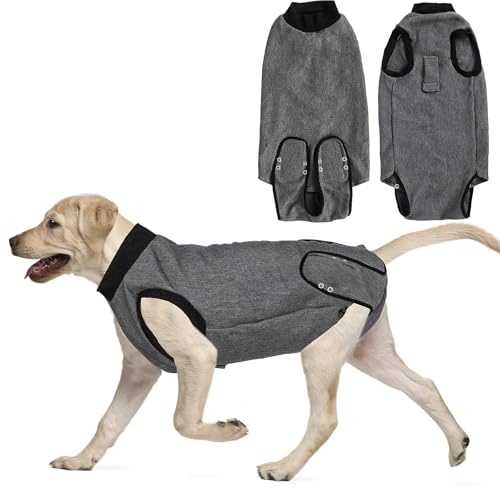 Body pour chien après opération, combinaison de protection respirante pour chien, castration, , mâle, combinaison de convalescence pour chien, avec fermeture Velcro, alternative au cône