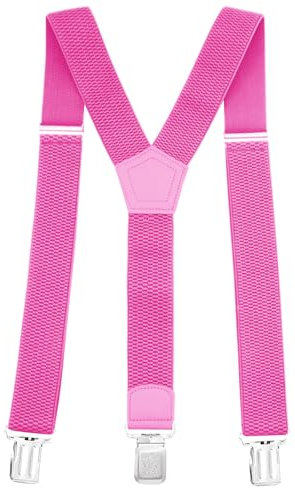 Glamexx24 Hosenträger für Herren Einstellbar und Elastisch, Y Form, Breit 4 cm mit 3 Starken Clips Einheitsgröße Hosenträger für Männer und Damen, Hell Lila