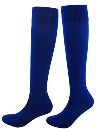 drburpily Bekväma att bära Unisex Fäktningsstrumpor Tredimensionellt Skärda Starka Och Slitstarka Strumpor För Tävling Fäktningsstrumpor Herr Ungdom Barn För Flickor Verja, Blå, M