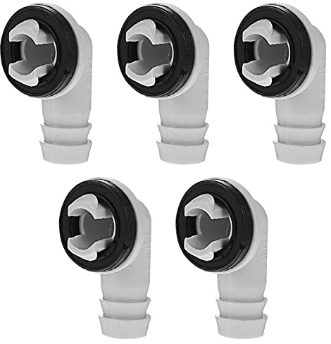 OSALADI 5PCS Air Conditioner Drain Hose Connector Elbow Fitting AC Condensate Water Draining Adapter for Mini- AC Unit, Window AC Unit Adapter Diameter 15mm