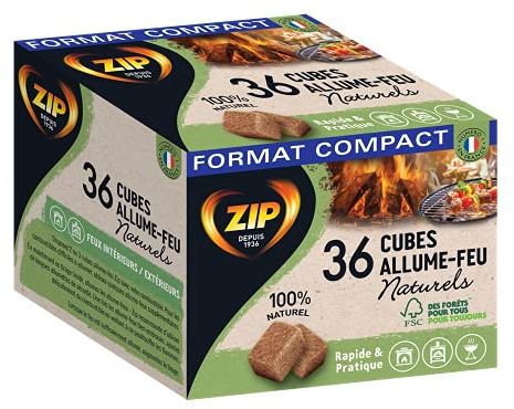 ZIP Cubes Individuels Naturels x36 Natural Individual, Black