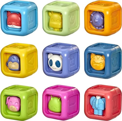 Playskool Bloques de construcción con diseño de Animales, Bloques de Juguete para niños pequeños y bebés a Partir de 6 Meses (Amazon Exclusive)