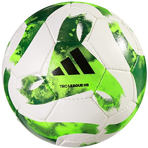 adidas Unisex-Adult Tiro Match Soccer Ball, White/Team Green/Team Solar Green/Black, 4