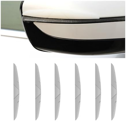 CGEAMDY 6 Piezas Tira Anticolisión para Coche, Tira Protección Parachoques, Protección para Puertas De Coche Anti-Arañazos Impermeable, Protectores De Borde De Puerta Coche, Auto, Camión(Gris)