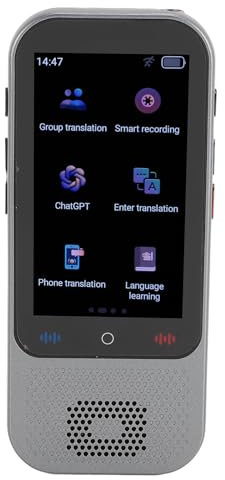 Traducteur de Langue Intelligent Outil de Traduction Vocale Portable Appareil à écran Tactile pour Séminaire de Cour, Conférence, Divertissement, Rencontres, Traducteurs de