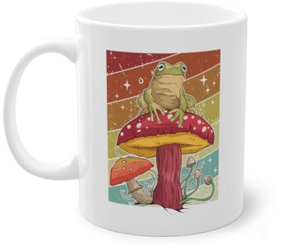 Retro Identificazione Cacciatore Tazza Di Caffè | Raccogliere Mangimi Cerca Funghi Caccia Tazza Bianco (08545C)
