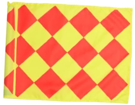 Bandiera per arbitro di calcio per partite di calcio, bandiera angolare in poliestere per giochi interni ed esterni, 43 x 33 cm